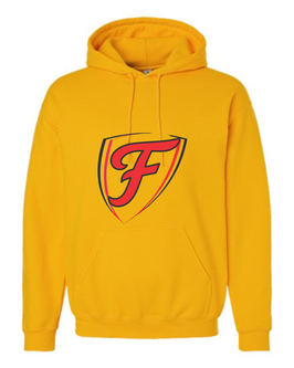 Fury Shield Hooded Sweatshirt - Gold
