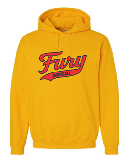 Fury Logo Hooded Sweatshirt - Gold