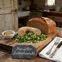 Original Mansfelder Zwiebelwurst ( Ring ca. 350g )
