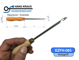 Starker Einziehhaken mit Holzgriff. EZFH-085