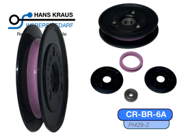 60mm Keramik-Rolle mit Kugellager und Kunststoff-Flansche CR-BR-8A