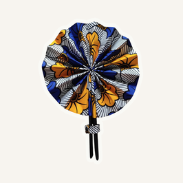Eventail Fleurs de mariage bleu
