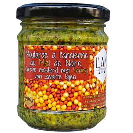 Moutarde à l’Ancienne au Miel de Noire & Ail des Ours – Édition Limitée