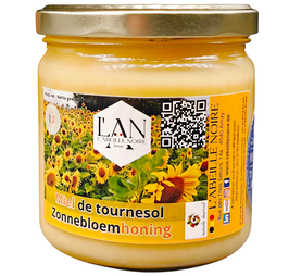 Miel de tournesol – abeilles noires – 500 g