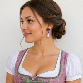 Boho Ohrstecker Kim Rosa-Amethyst