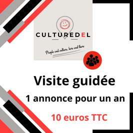 Visite guidée, 1 annonce pour 1 an