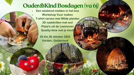 24 t/m 26 oktober: Ouder&Kind Bosdagen