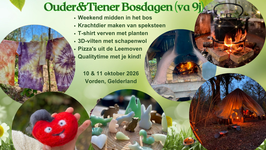 10 & 11 oktober 2026: Ouder&Tiener Bosdagen (va 9j)