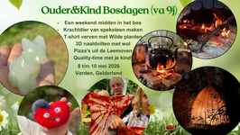 8 t/m 10 mei 2026: Ouder&Kind Bosdagen (va 9j)