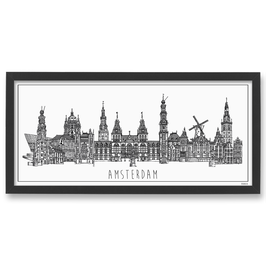 Poster Skyline Amsterdam