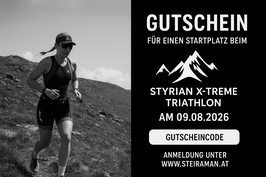 Startplatzgutschein STEIRAMAN Styrian X-treme Triathlon 2026
