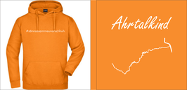 Hoodie "Ahrtalkind" - orange - #zännzesammeunarschhuh