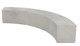 BANQUETTE BÉTON MOS CIRCULAIRE
