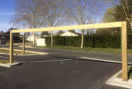 PORTIQUE FIXE BOIS - GRANDE PORTÉE