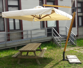 PARASOL 3 x 3 m Écru