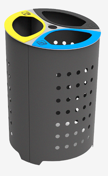CORBEILLE TRI SELECTIF DENVER 3 FLUX