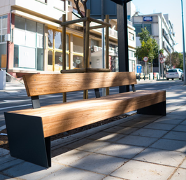 Banc Acier & Bois LOLA
