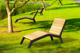 Chaise Longue MALAGA - Robinier