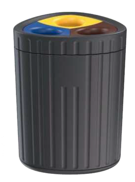 CORBEILLE TRI SELECTIF ROMA 3 FLUX