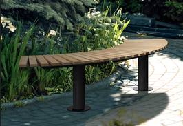 BANQUETTE MONACO CONTOUR D'ARBRE - Robinier