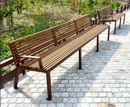 BANC XXL ACIER & BOIS