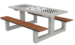 TABLE BÉTON MULTI-JEUX PONY