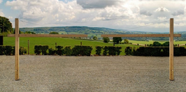 PORTIQUE PIVOTANTE BOIS - GRANDE PORTÉE