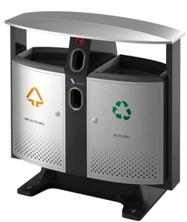 CORBEILLE TRI SELECTIF VOLTO 2 FLUX