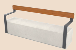 BANC BÉTON MOS Dossier HPL - 4 PLACES