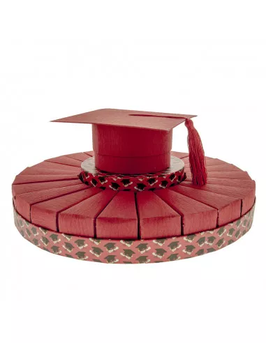 Torta bomboniera per laurea con tocco