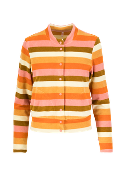 Blutsgeschwister Frottee-Jacke "Terry me Zip up", sunny spirit stripe