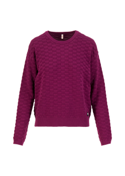 Blutsgeschwister Strickpullover "Chic Promenade", diamond knit pink