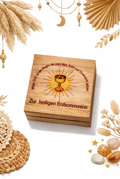Holzbox Mädchen Erstkommunion