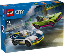 LEGO® City 60415 Verfolgungsjagd mit Polizeiauto und Muscle Car