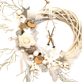 Couronne Givrée Blanche