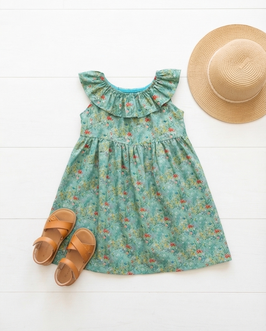 Viskose Kleid 'Mille Fleur' mint