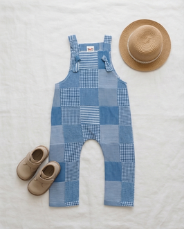 Patchwork Latzhose 'Karos & Streifen'
