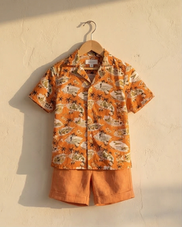 KA Hemd 'Aloha' peach