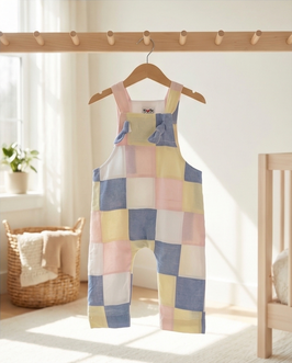 Patchwork Latzhose 'Pastel'