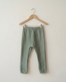 Musselin Hose 'Pistazien'