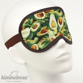 Avocado-Muster, grün/braun – Schlafbrille