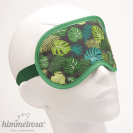 Monstera Blätter in Grüntönen – Schlafbrille