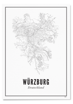 WIJCK. Würzburg Stadt Print