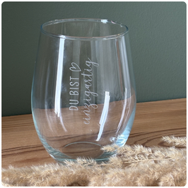 Glas "einzigartig"