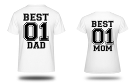 Mom & Dad T-Shirt weiß