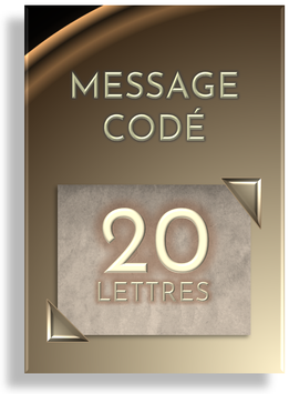 +1  MESSAGE  20 LETTRES