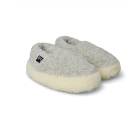 Slipper Foggy Grey/Natural | Rue de Wool | 54,95 €