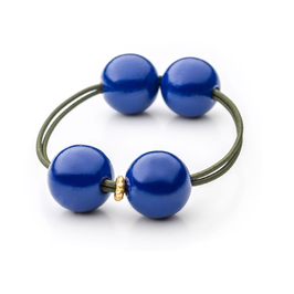 Woody Hair Tie Indigo/Dark Olive | Mamaradscha Studio | 16,00 €