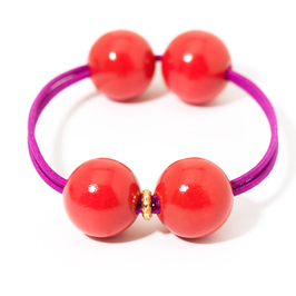 Woody Hair Tie Red/Acai | Mamaradscha Studio | 16,00 €