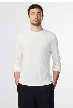 Clive Longsleeve Waffle Shirt Egg White | NN07 | 75.-€